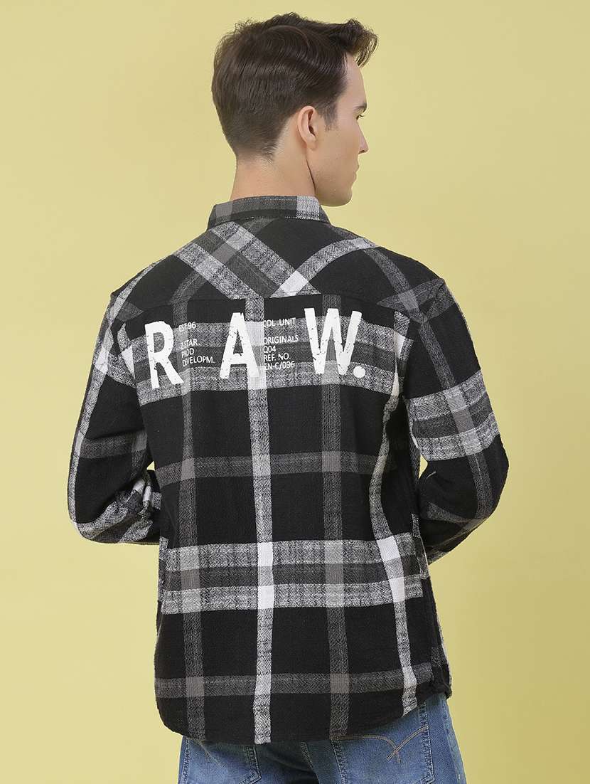 men checkered long sleeve regular fit casual shirt - 21993418 -  Standard Image - 3