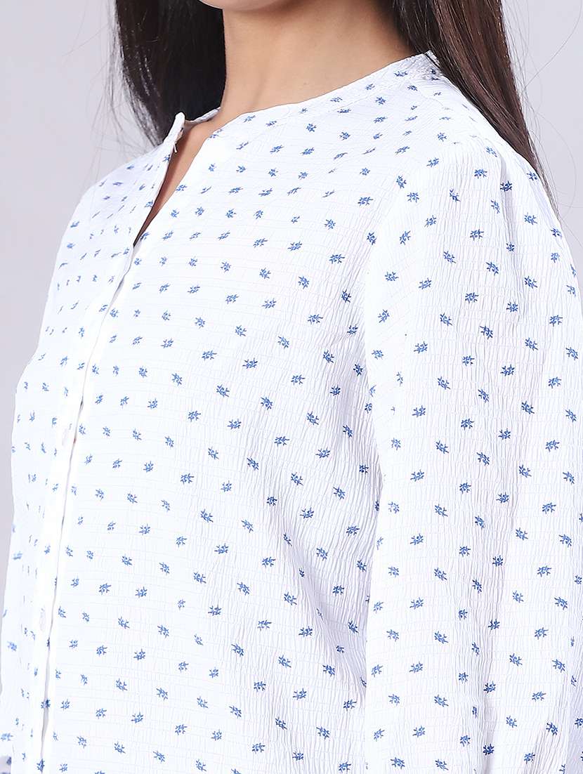 women printed puff sleeve regular top - 21993423 -  Standard Image - 5