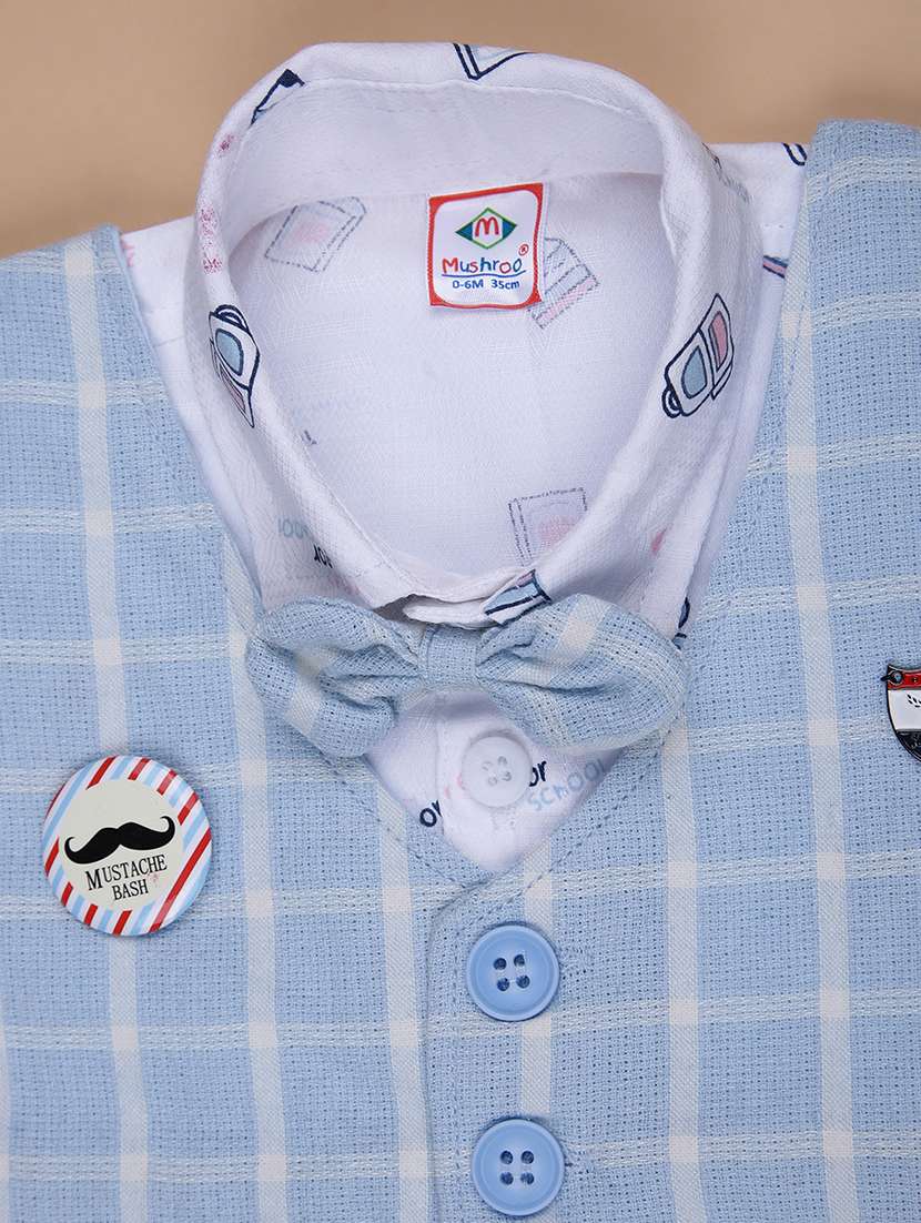 boys printed shirt & shorts casual wear set - 21993430 -  Standard Image - 3