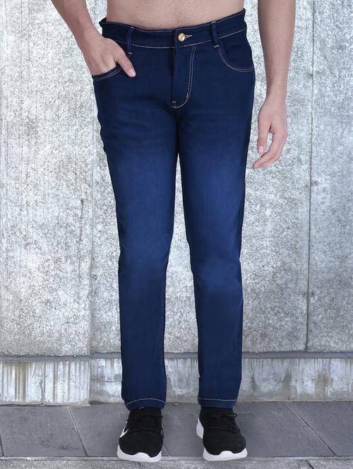 men washed mid rise slim fit jeans - 21993479 - Standard Image - 0