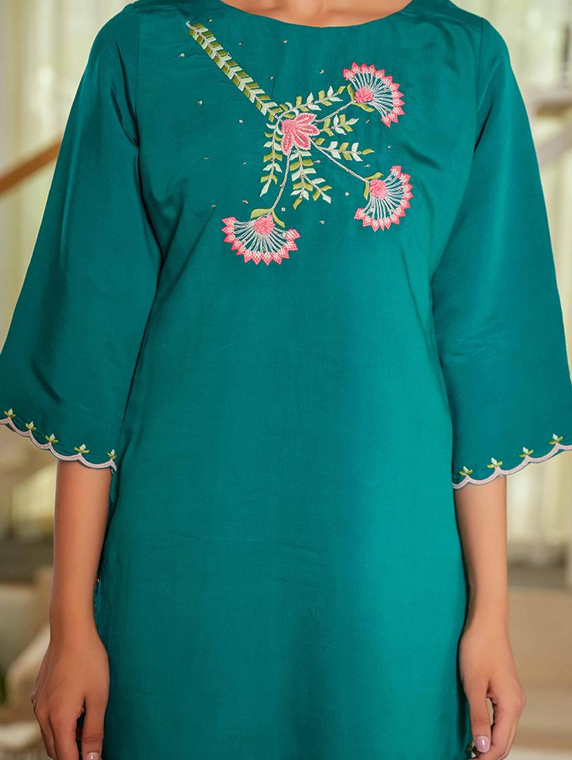 women embroidered ethnic co-ord set - 21993529 - Standard Image - 5