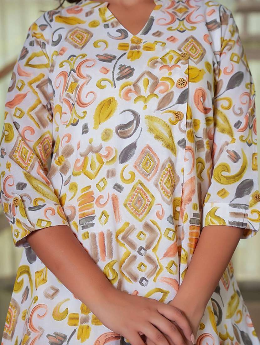 women white printed ethnic co-ord set - 21993532 -  Standard Image - 5