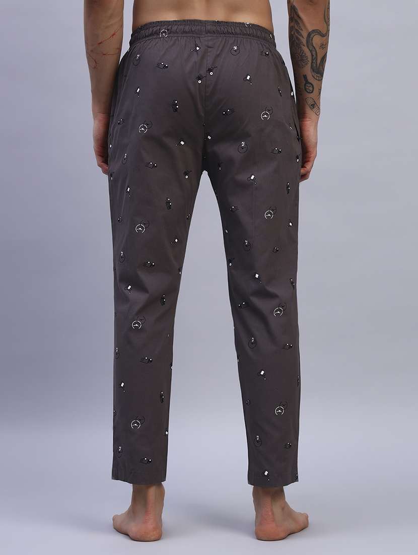 men printed mid rise regular fit pyjama  - 21993709 -  Standard Image - 3