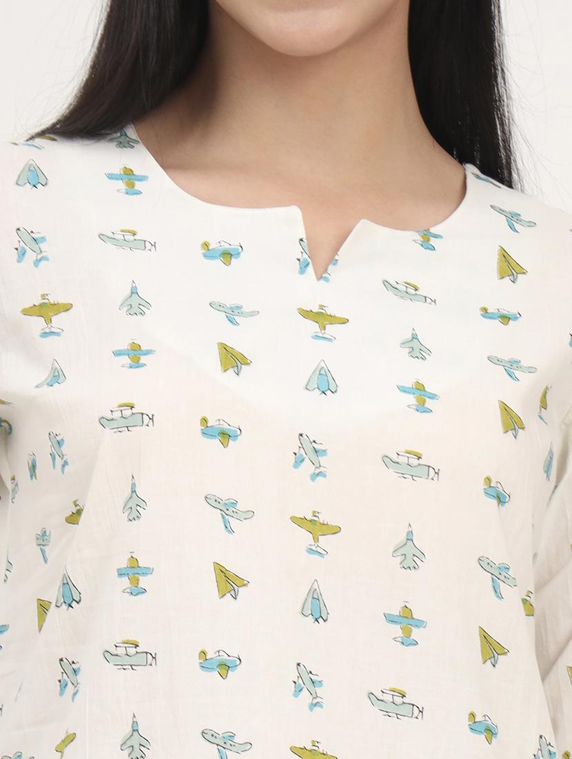 women printed nightwear pyjama set - 21993730 - Standard Image - 5