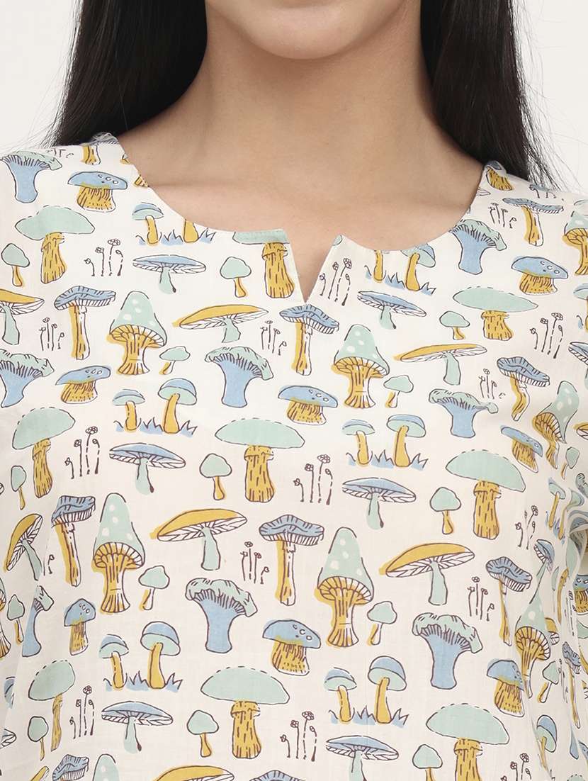 women printed nightwear pyjama set - 21993731 -  Standard Image - 5