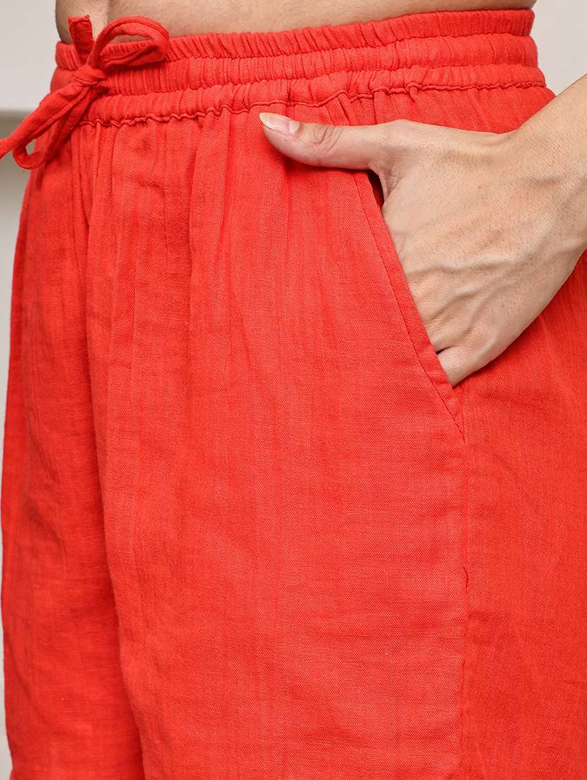 women solid mid rise loungewear short - 21993753 -  Standard Image - 5