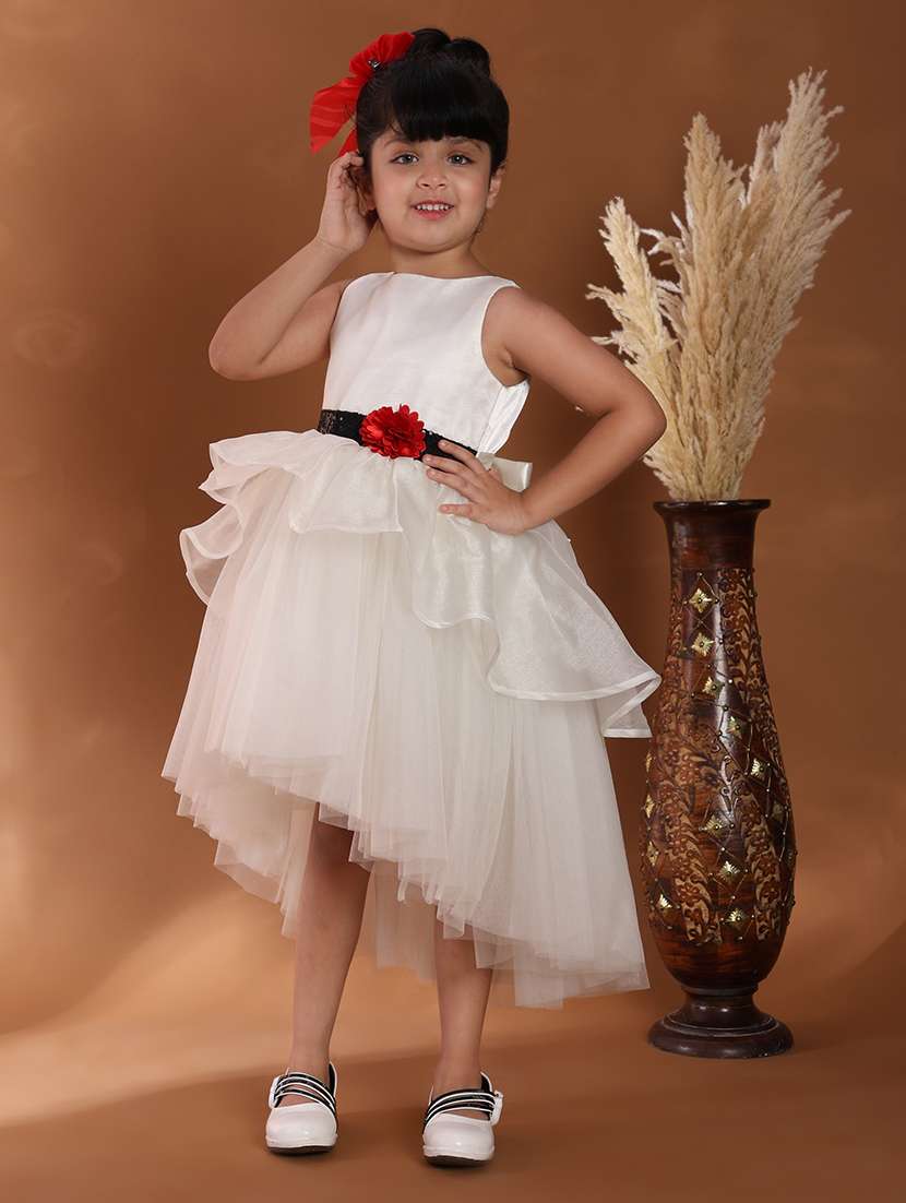 girls soldi sleeveless high low dress