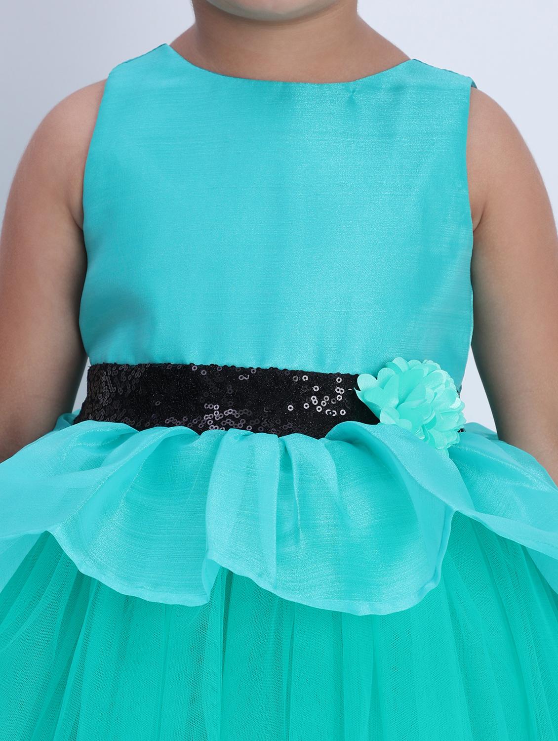 girls solid sleeveless high low dress - 21993773 - Standard Image - 5
