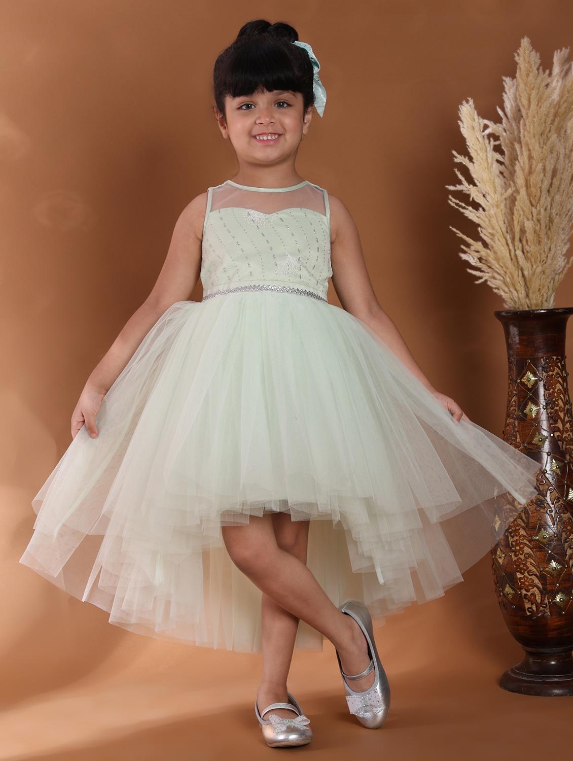 girls solid sleeveless high low dress - 21993774 - Zoom Image - 0