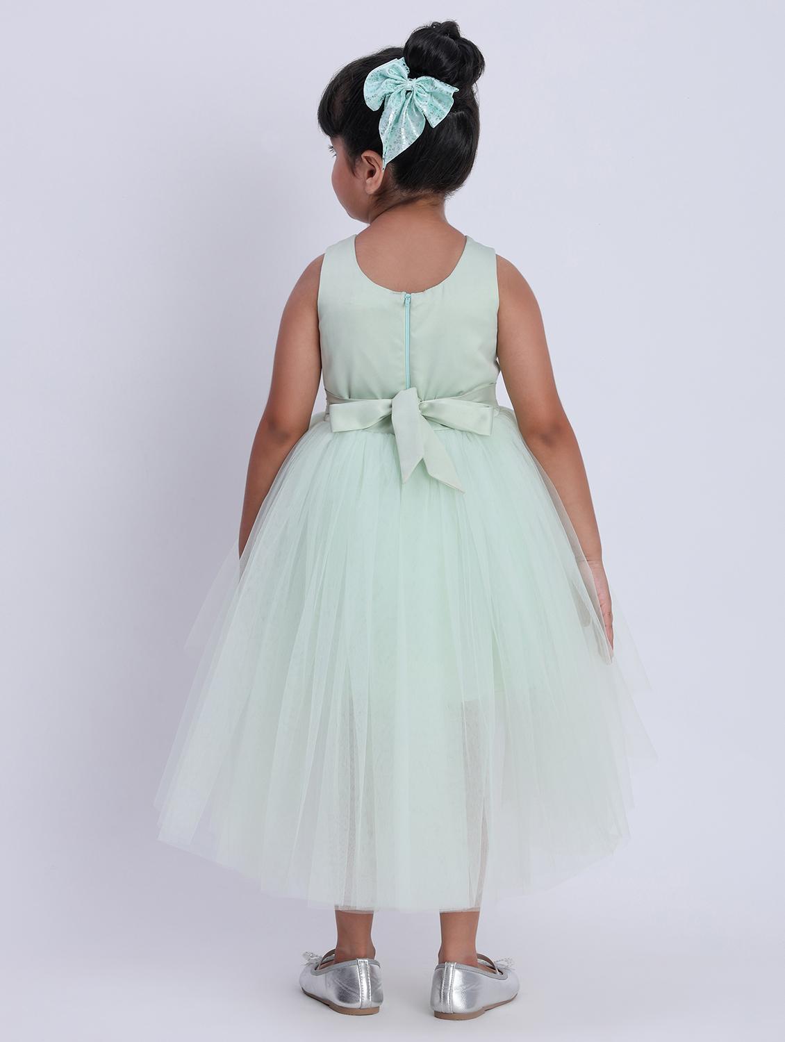 girls solid sleeveless high low dress - 21993774 - Standard Image - 3