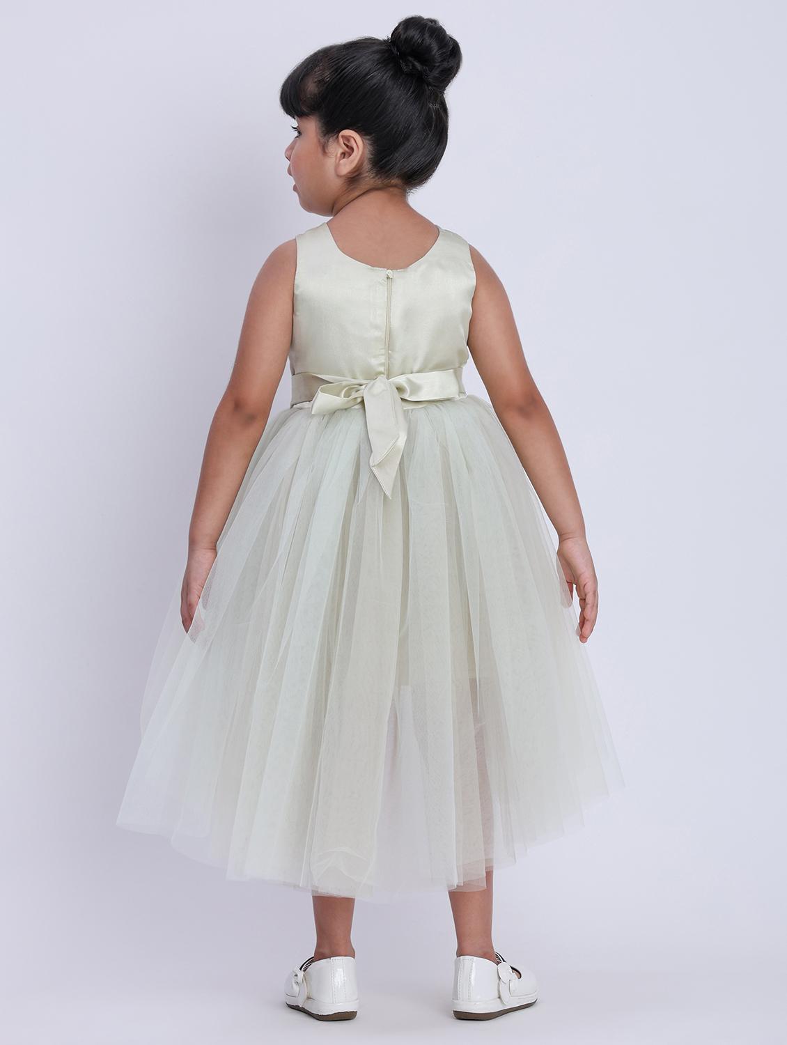 girls solid sleeveless high low dress - 21993775 - Standard Image - 3