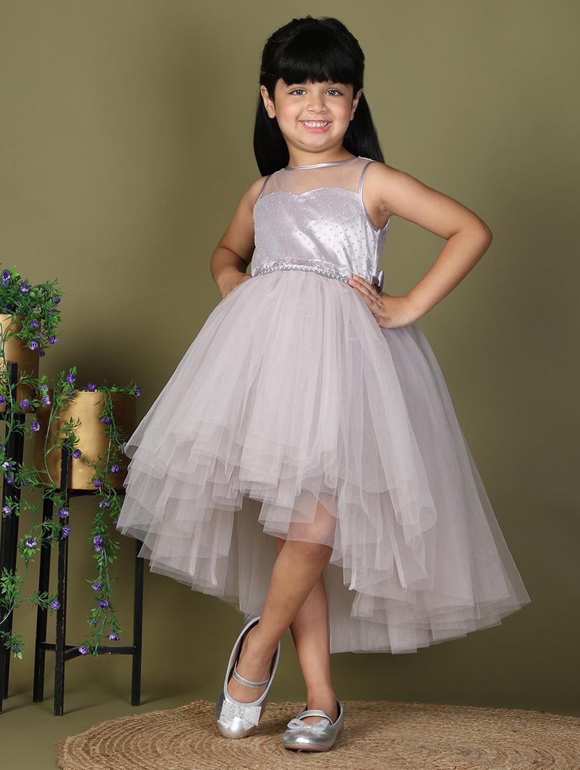 girls solid sleeveless high low dress - 21993776 -  Zoom Image - 0