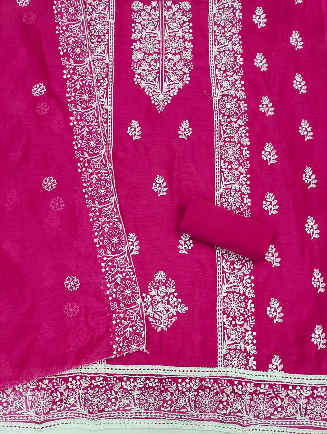 women embroidered unstitched suit set - 21993810 -  Standard Image - 3