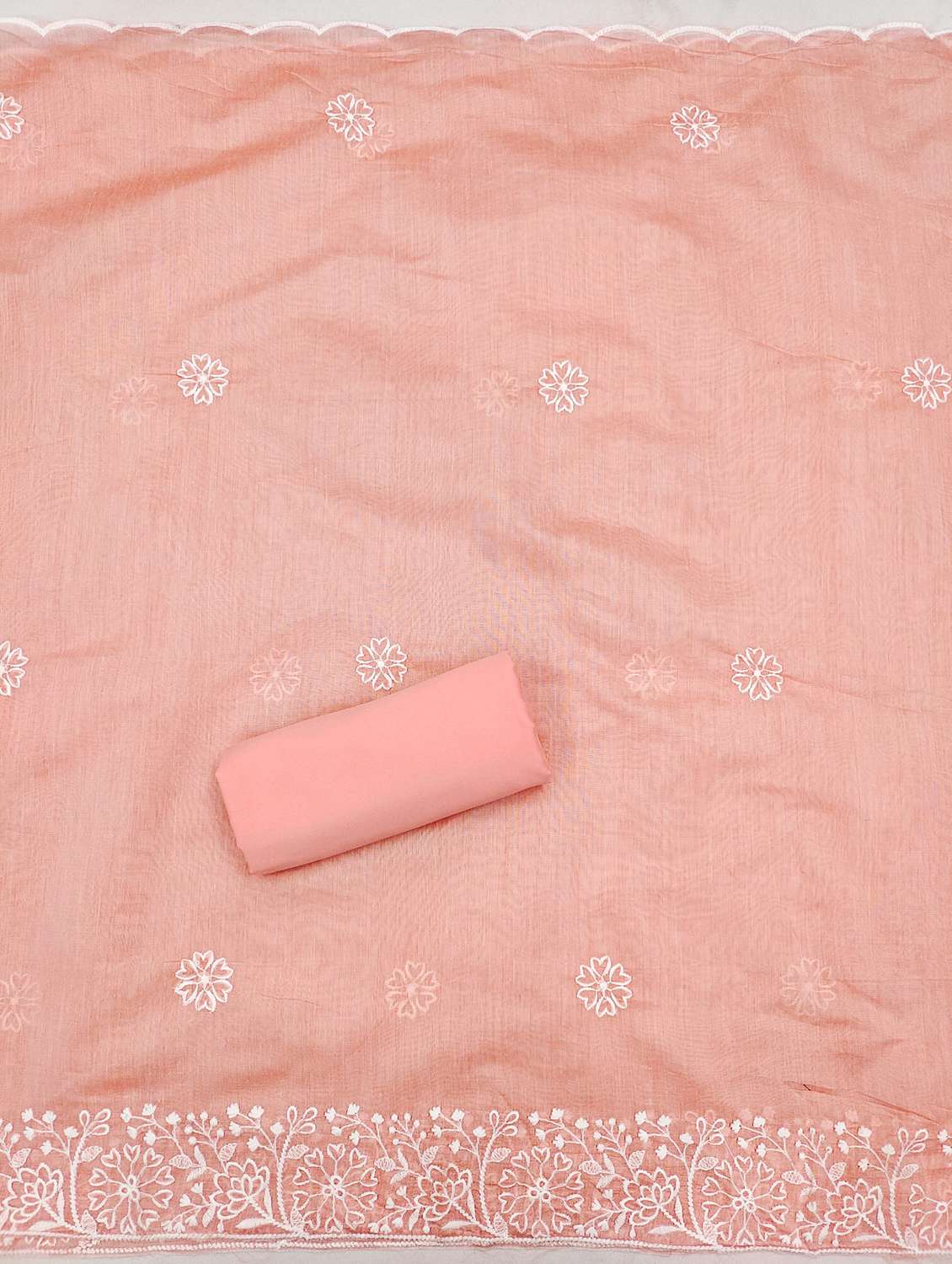 women embroidered unstitched suit set - 21993814 -  Standard Image - 3