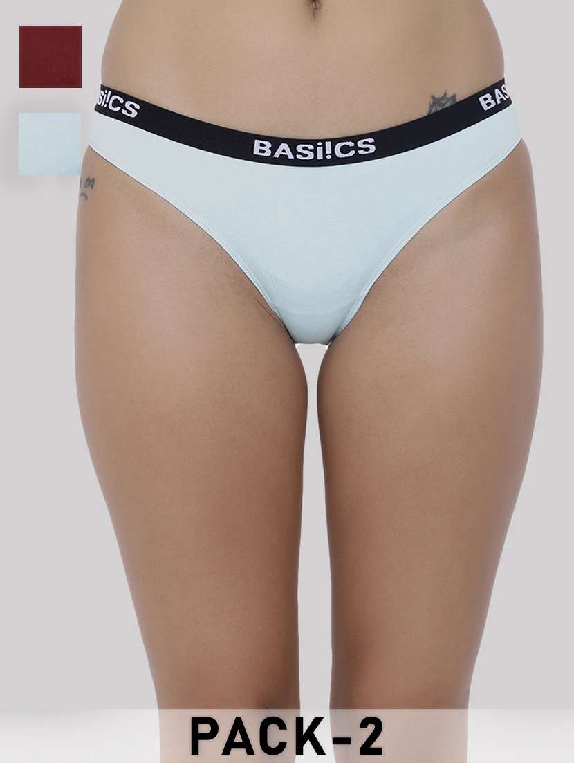 women pack of 2 solid low rise bikini panty - 21993835 -  Zoom Image - 0