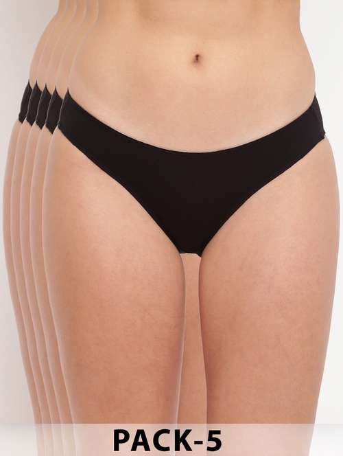 women pack of 5 solid low rise bikini panty - 21993852 -  Standard Image - 0