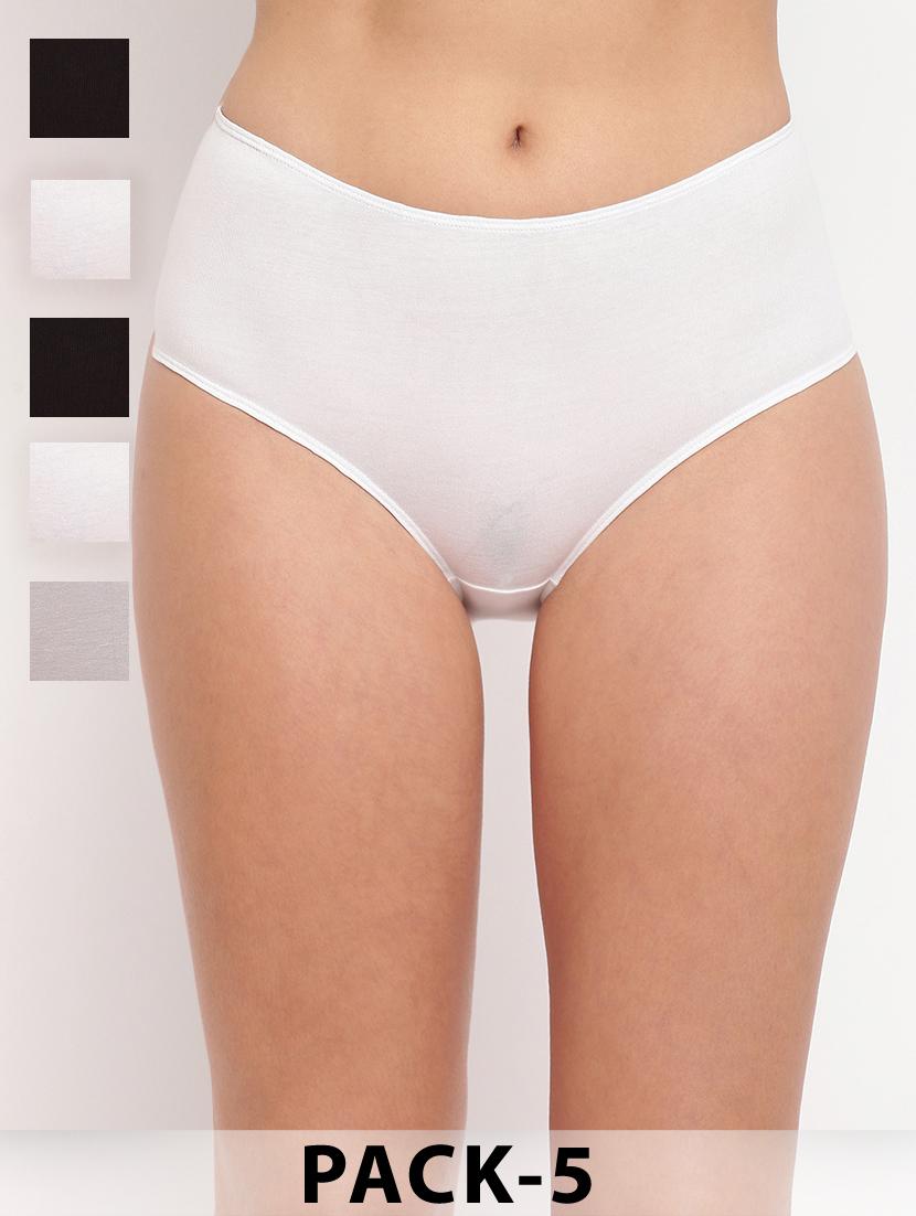women pack of 5 solid mid rise hipster panty - 21993860 -  Zoom Image - 0