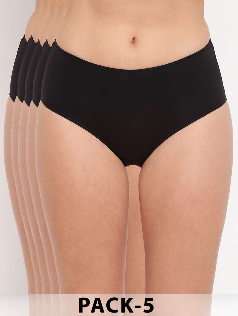 women pack of 3 solid mid rise hipster panty