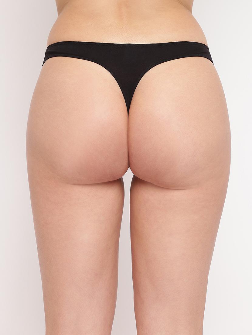 women pack of 5 solid low rise thongs - 21993866 - Standard Image - 3