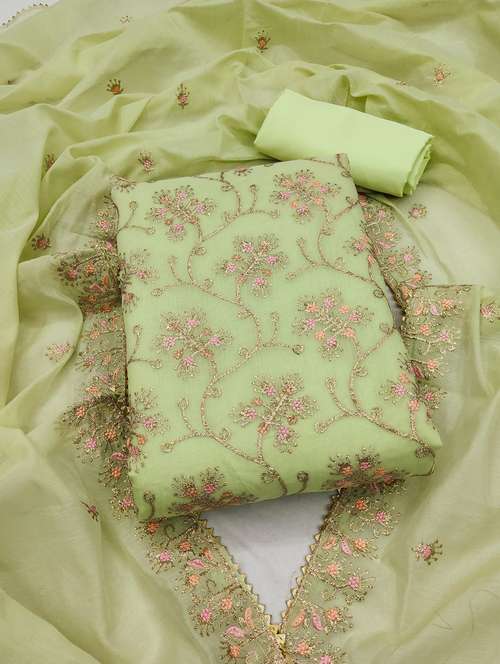 women embellished unstitched suit set - 21993870 -  Standard Image - 0