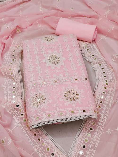women embroidered unstitched suit set - 21993877 - Standard Image - 0