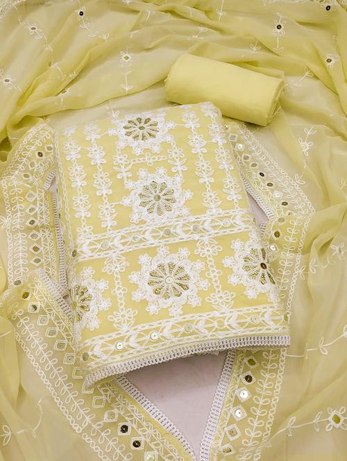 women embroidered unstitched suit set - 21993878 - Standard Image - 0