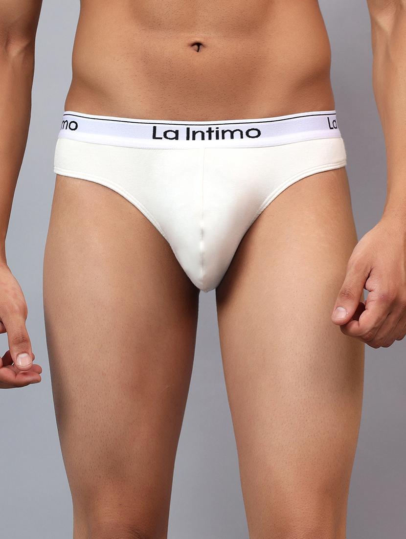 men solid low rise thongs 
