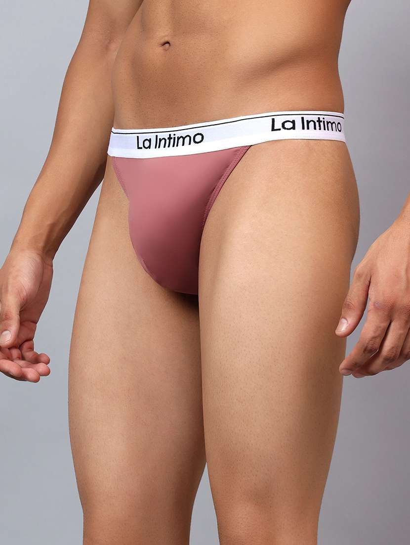 men solid low rise thongs  - 21993901 -  Standard Image - 3