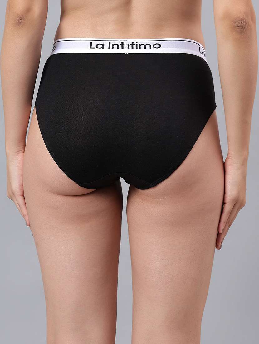 women solid mid rise bikini panty - 21993937 -  Standard Image - 3