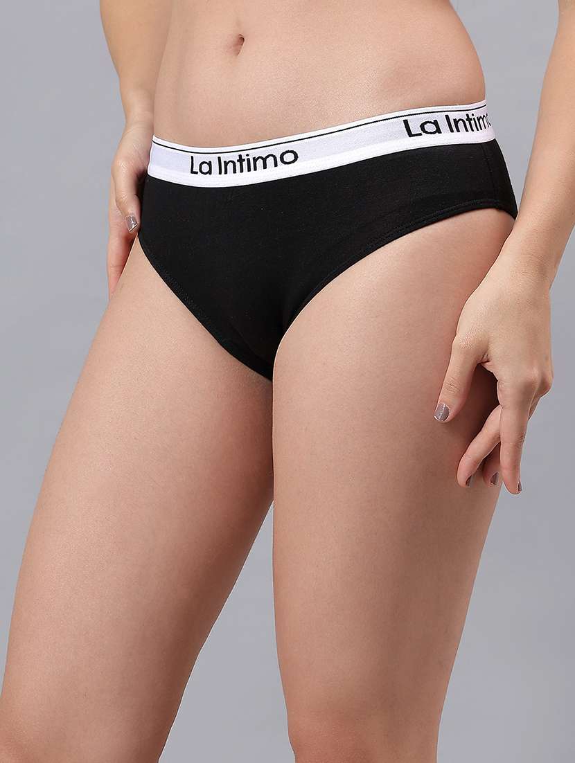 women solid low rise bikini panty - 21993942 -  Zoom Image - 0