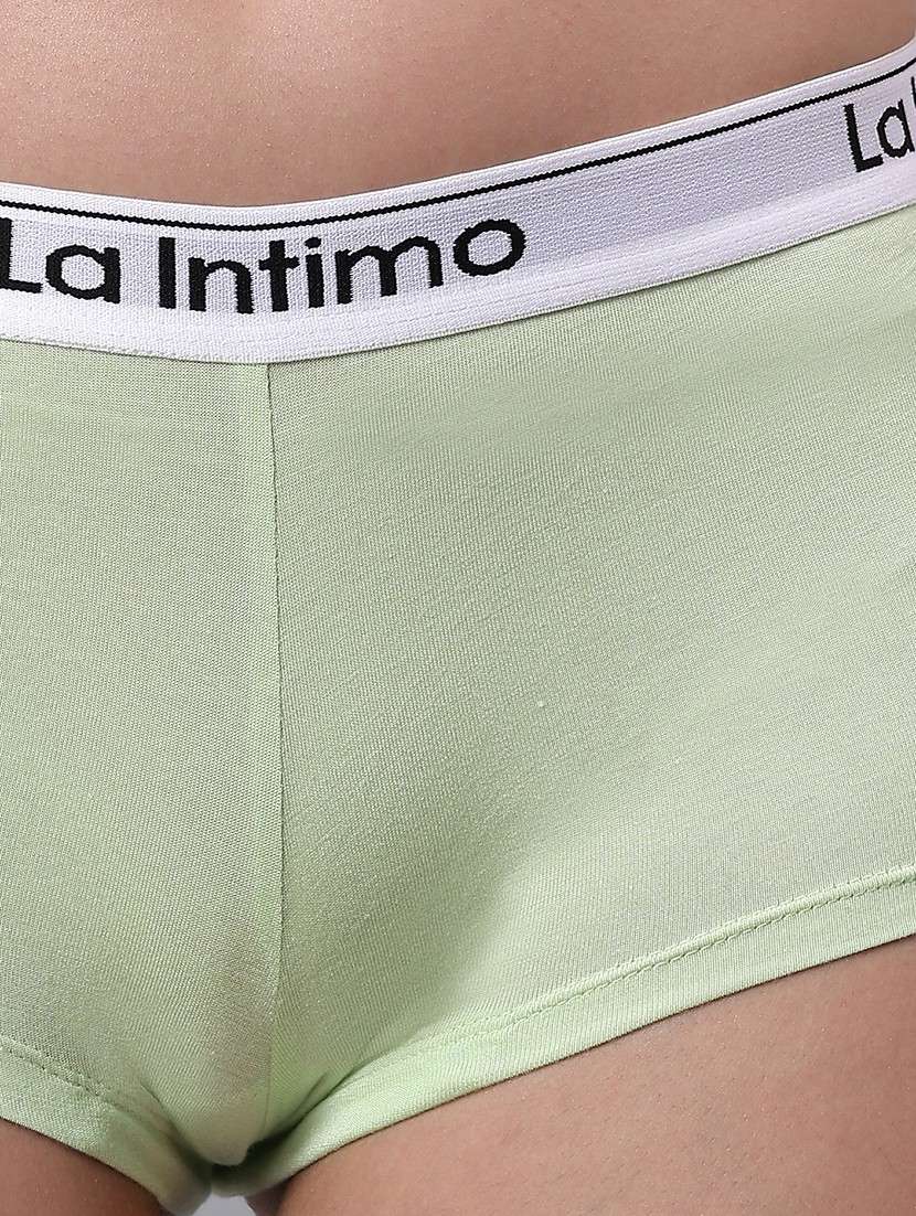 women solid mid rise boy shorts - 21993951 -  Standard Image - 5