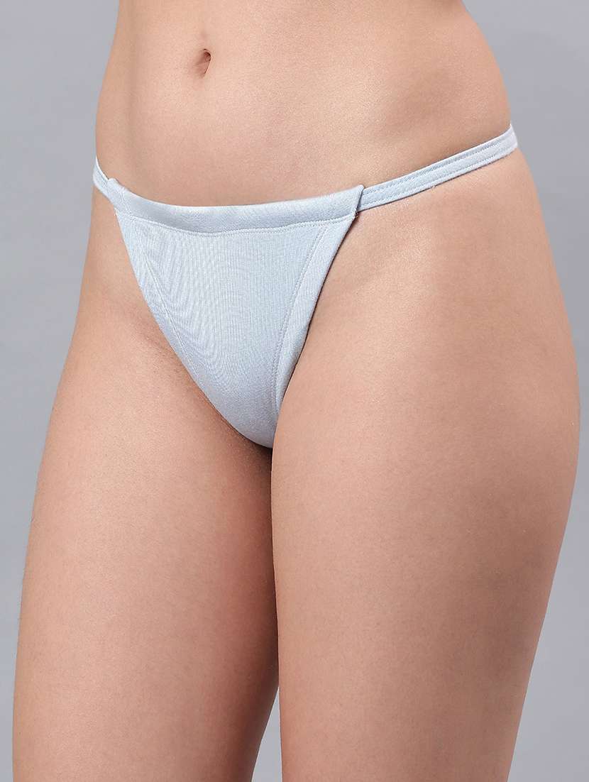 women solid low rise thongs  - 21993960 -  Standard Image - 3