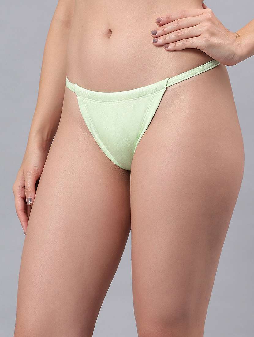 women solid low rise thongs  - 21993961 -  Standard Image - 3