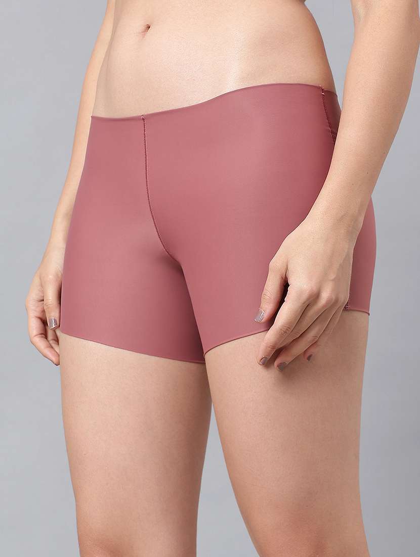 women solid mid rise seamless boy shorts - 21993977 -  Standard Image - 3