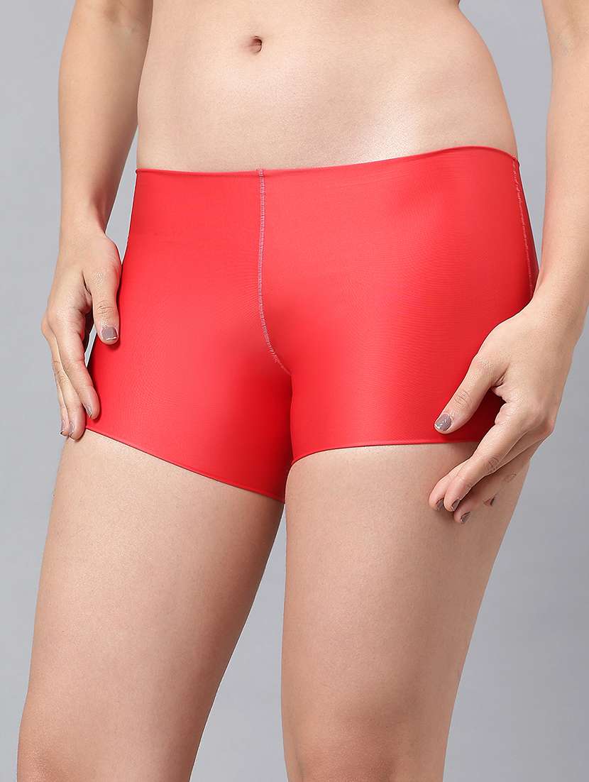 women solid mid rise seamless boy shorts - 21993978 -  Standard Image - 3