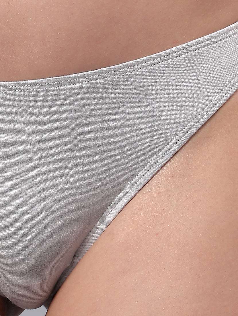 women solid low rise bikini panty - 21993986 -  Standard Image - 3