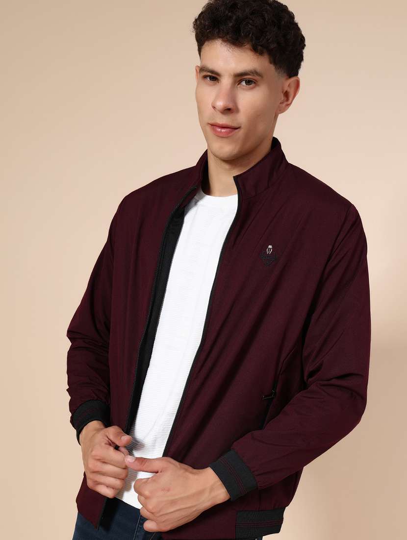 men solid long sleeve casual jacket - 21994662 -  Zoom Image - 0