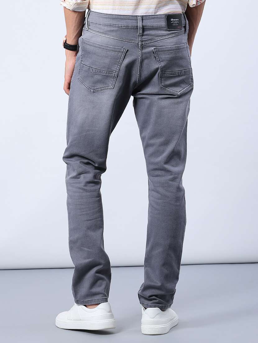 men solid mid rise slim fit jeans - 21994687 -  Standard Image - 3