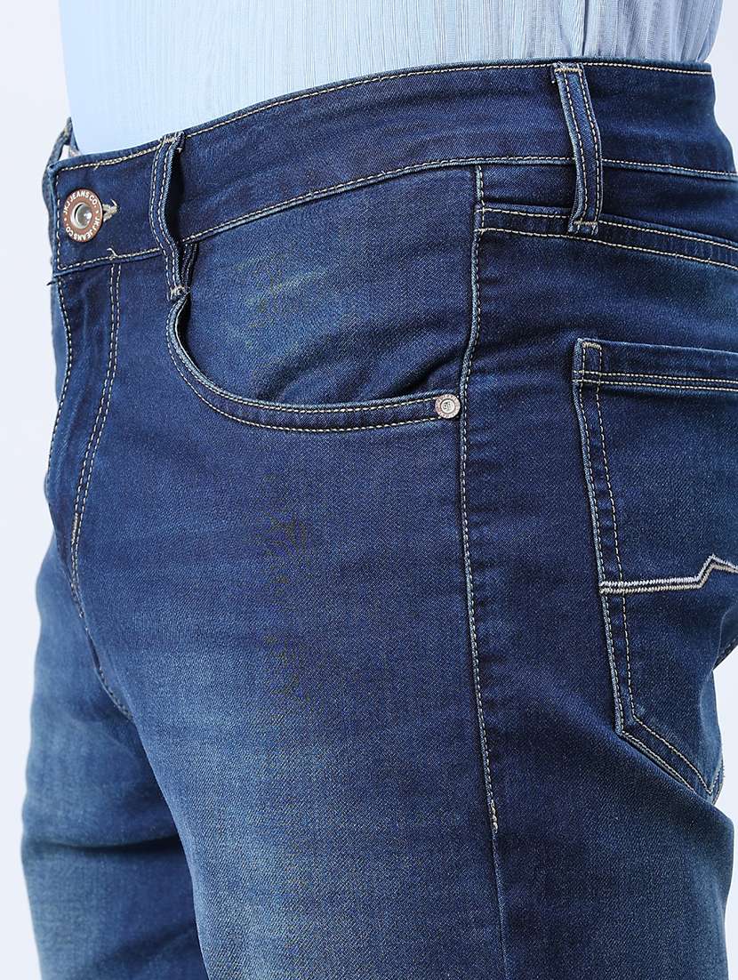 men washed mid rise full length jeans - 21994691 -  Standard Image - 5