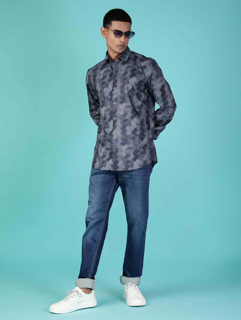 men solid mid rise slim fit jeans - 21994696 -  Standard Image - 3