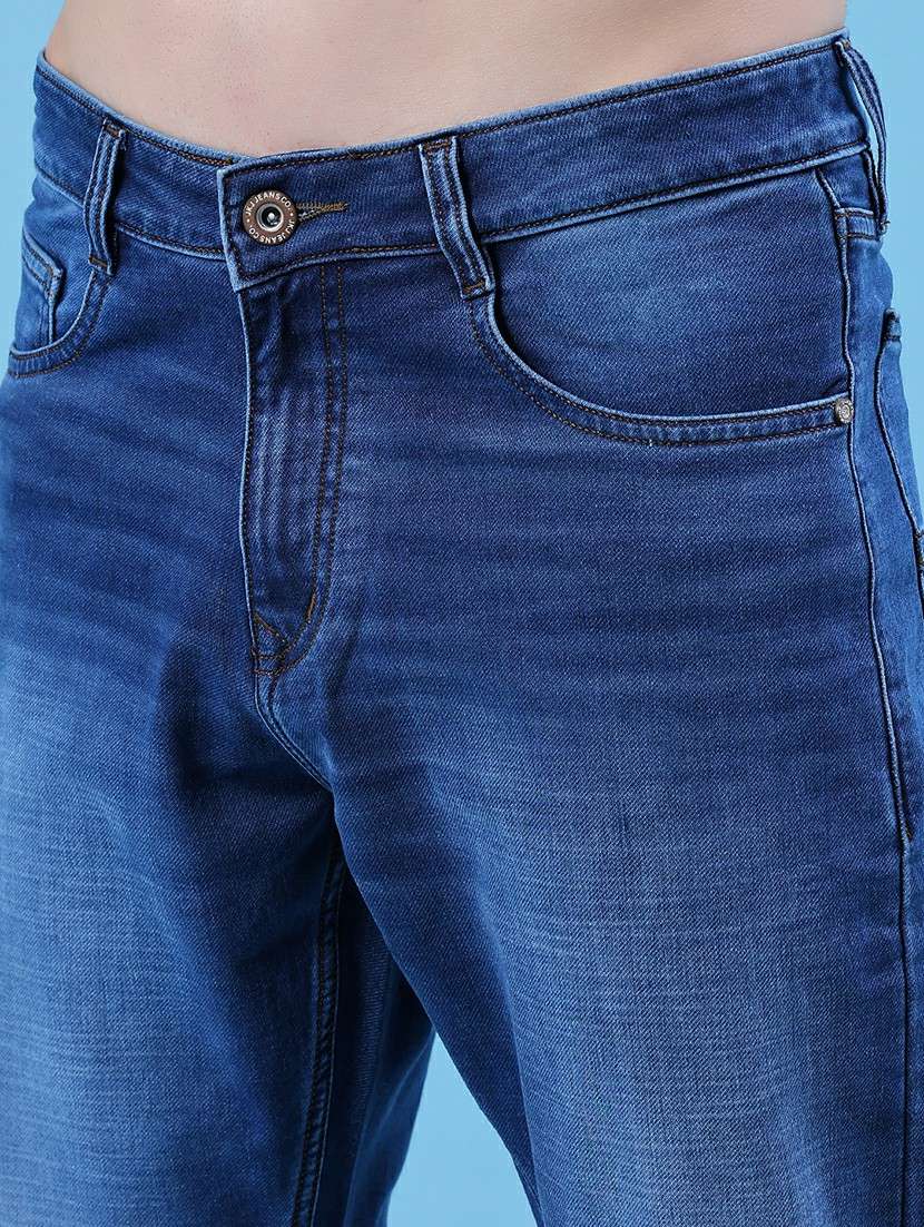 men solid mid rise slim fit jean - 21994697 -  Standard Image - 5