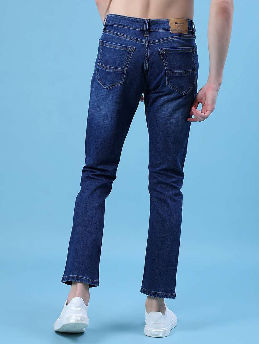 men solid mid rise slim fit jean - 21994698 -  Standard Image - 3