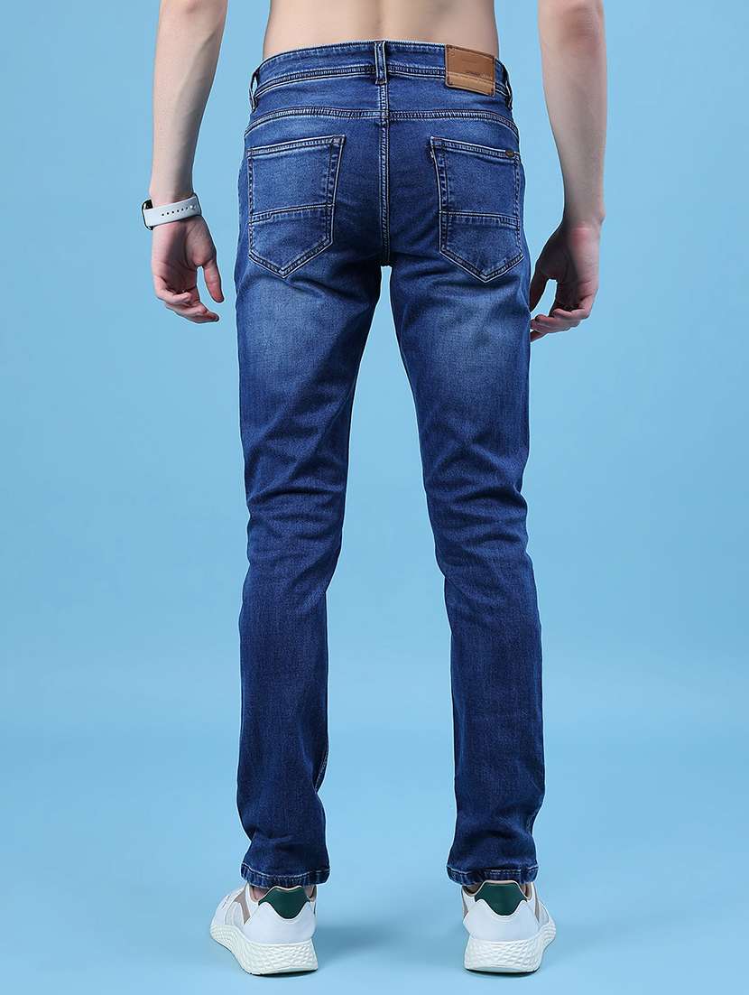 men solid mid rise slim fit jean - 21994705 -  Standard Image - 3