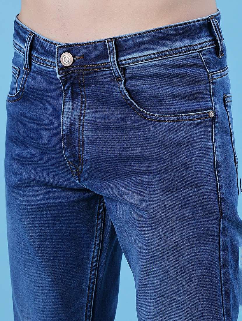 men solid mid rise slim fit jean - 21994705 -  Standard Image - 5