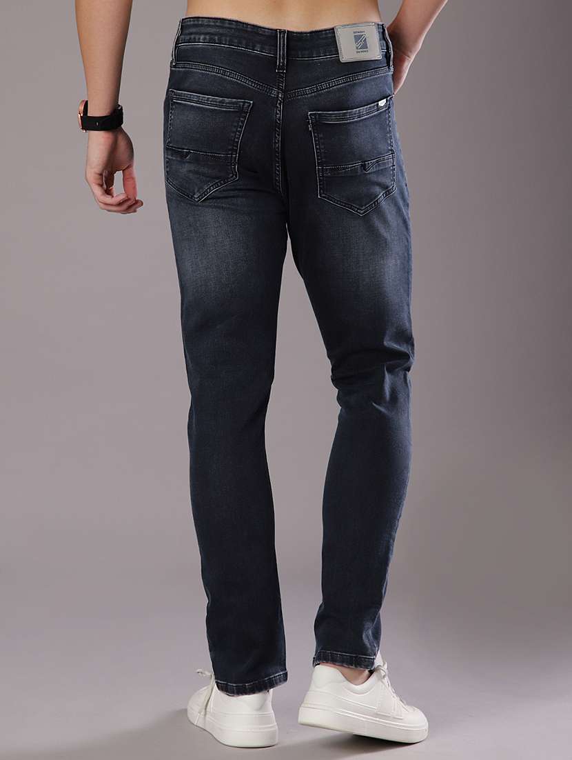men solid mid rise slim fit jean - 21994708 -  Standard Image - 3