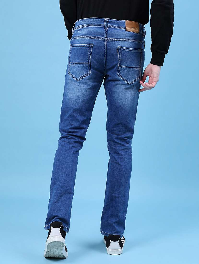 men solid mid rise slim fit jean - 21994709 -  Standard Image - 3