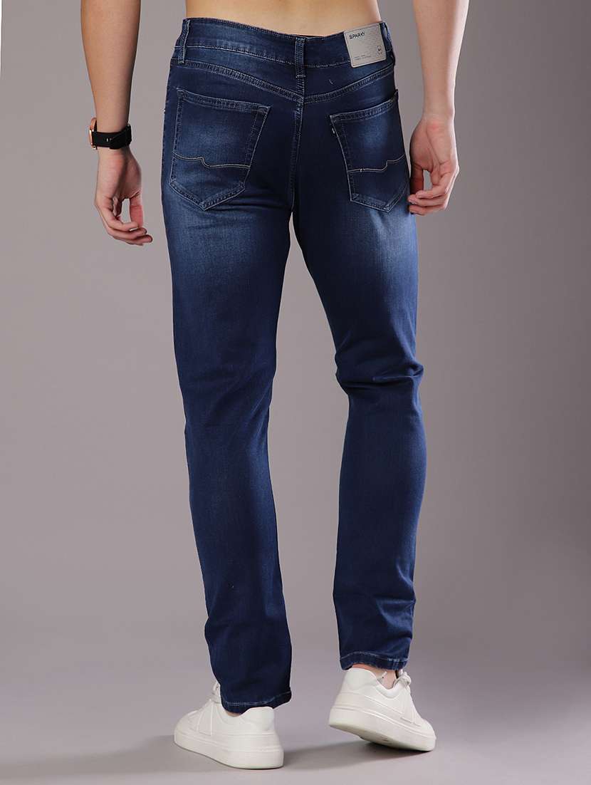 men solid mid rise slim fit jean - 21994710 -  Standard Image - 3