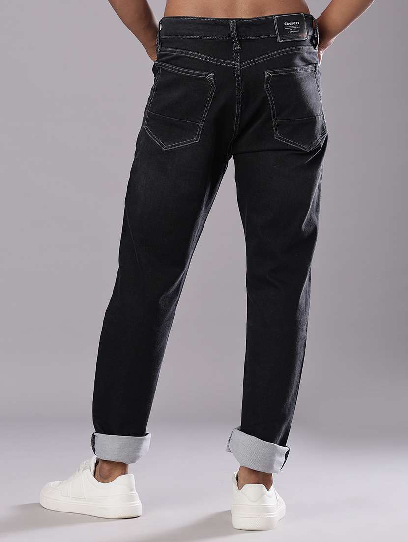 men solid mid rise slim fit jean - 21994714 -  Standard Image - 3