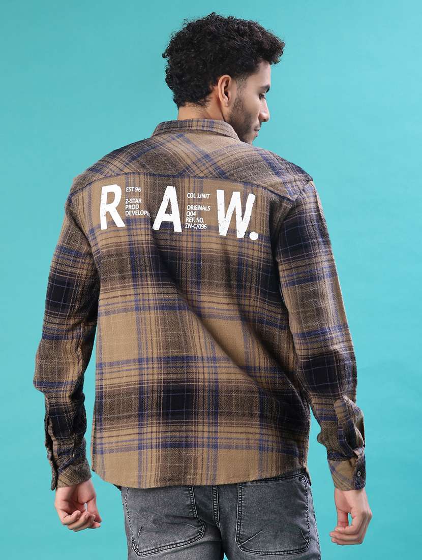 men checkered long sleeve regular fit casual shirt - 21994728 -  Standard Image - 3