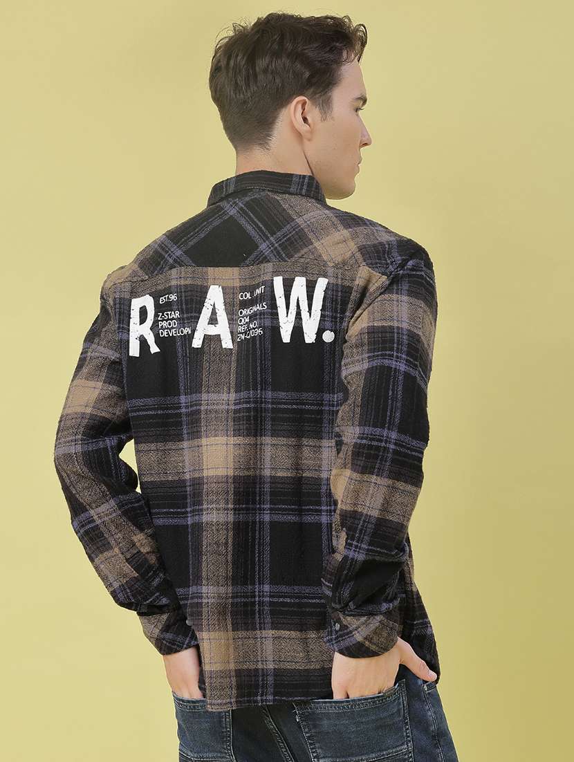 men checkered long sleeve regular fit casual shirt - 21994729 -  Standard Image - 3